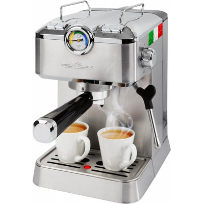 Proficook PC-ES-KA 1267 Siebträger Espressomaschine edelstahl 1100W 1,5 Liter