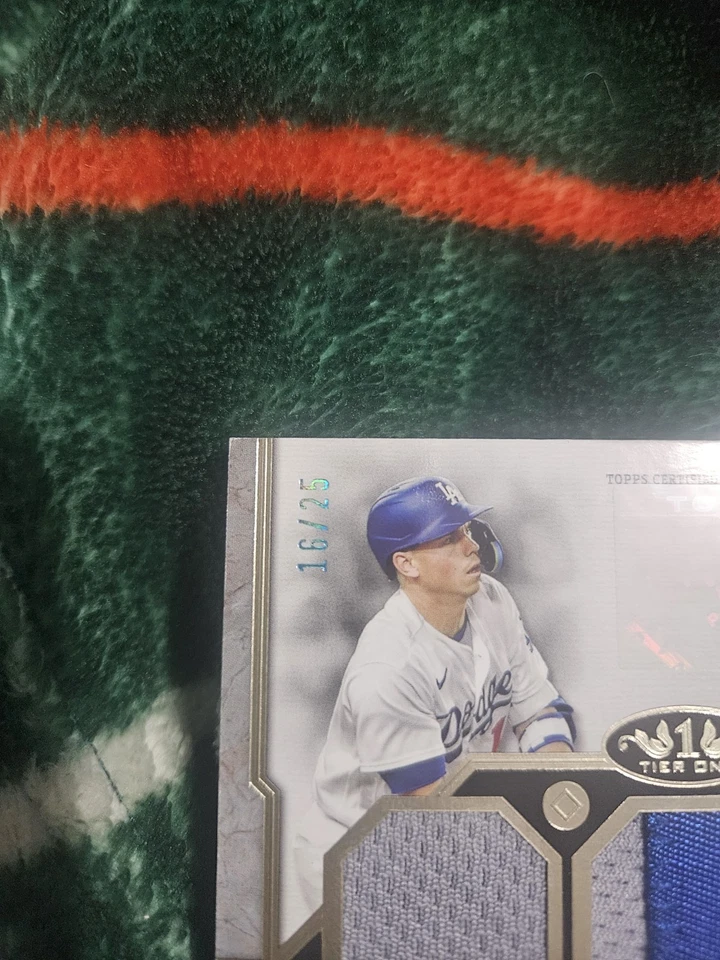 2024 Topps Tier One Baseball Will Smith Triple Relic Auto SSP /25 - Image 4 of 4