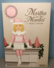 Martha Stewart 2025 Martha on The Mantel 10” Christmas Pink Plush Figurine Doll