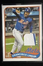 2024 Topps Series 2 - 1989 Topps Baseball Relics Francisco Lindor #89R2-FL (MEM)