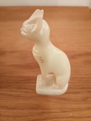 Vintage Bastet die altägyptische Göttin Statue Speckstein 5 Zoll hoch gut 
