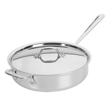 NEW All-Clad D3 Stainless Steel Saute Pan with Lid 3.7L
