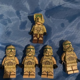 Lego Star Wars Kashyyyk Clone Trooper Minifigure Lot Of  5 41st Elite Corps Camo