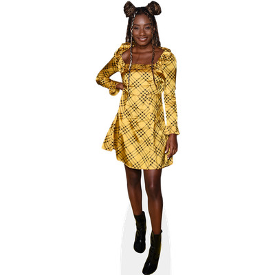 Imani Hakim (Gold Dress) Mini Size Cutout