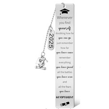 Graduation 2025 Bookmark with Inspirational Quote