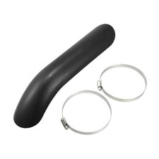 Universal Motorcycle Exhaust Pipe Heat Shield Curved Motorbike Heat Black