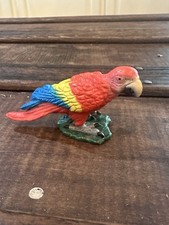 Vintage Schleich Red Macaw Parrot Bird 2 .5” Figurine Made In Germany 2000