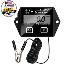 Motorcycle Inductive Digital Tachometer Svc Tot Job Engine Hour Meter Gauge Back Motorcycle Inductive Digital Tachometer Svc Tot Job Engine Hour Meter Gauge Back