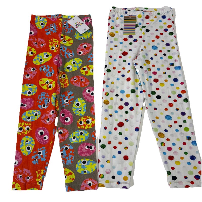 Kids Made Modern Leggings Size 2 Girls NWT Lot Of 2