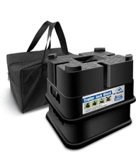 Roblock Trailer Jack Block 2 Pack 25000lbs Stackable RV Leveling Blocks with Bag