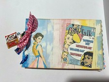 Handmade "Girl Talk" Retro Junk Journal - Cute 