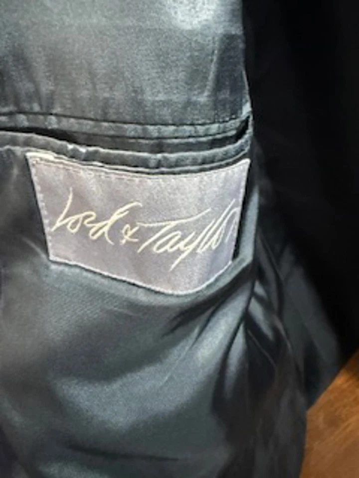 Blazer Abrigo Deportivo Club Raqueta Lord & Taylor Azul Marino Para Hombre 48L Foto 4 de 4