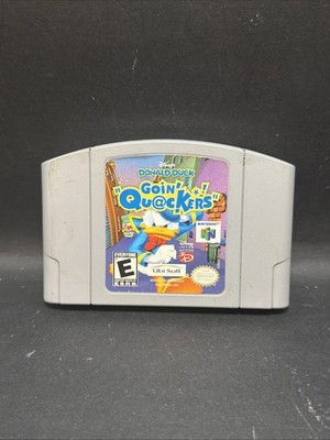 Disney's Donald Duck Goin' Quackers Nintendo 64 N64 Cleaned Tested Authentic