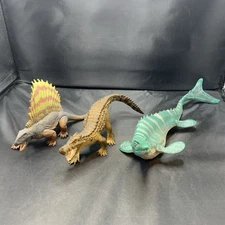 Lot of 3 Schleich Safari LTD Dinosaurs Dimetrodon Kaprosuchus