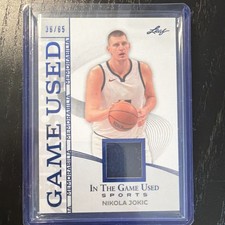 2019-20 Newsreels Jerseys Nikola Jokić #NJ-NJK /65 Memorabilia