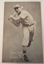 1939-46 Exhibits Arcade Card Johnny Mize New York Yankees HOF VG