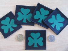 The Royal Irish Regiment, current issue Shamrock TRF insignia patches.  x 5