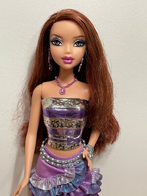 Barbie My Scene Bling Boutique Chelsea Doll Auburn Red Hair Dressed Rare 
