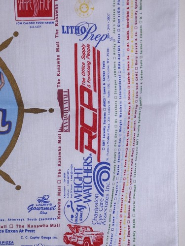 Vintage Charleston West Virginia Sternwheel Regatta Bandana New Old Stock - Picture 9 of 9