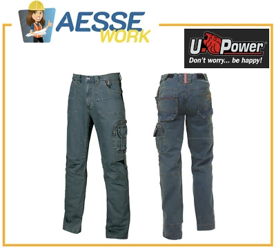 Pantaloni jeans da lavoro U-Power Traffic multitasche anti-strappo
