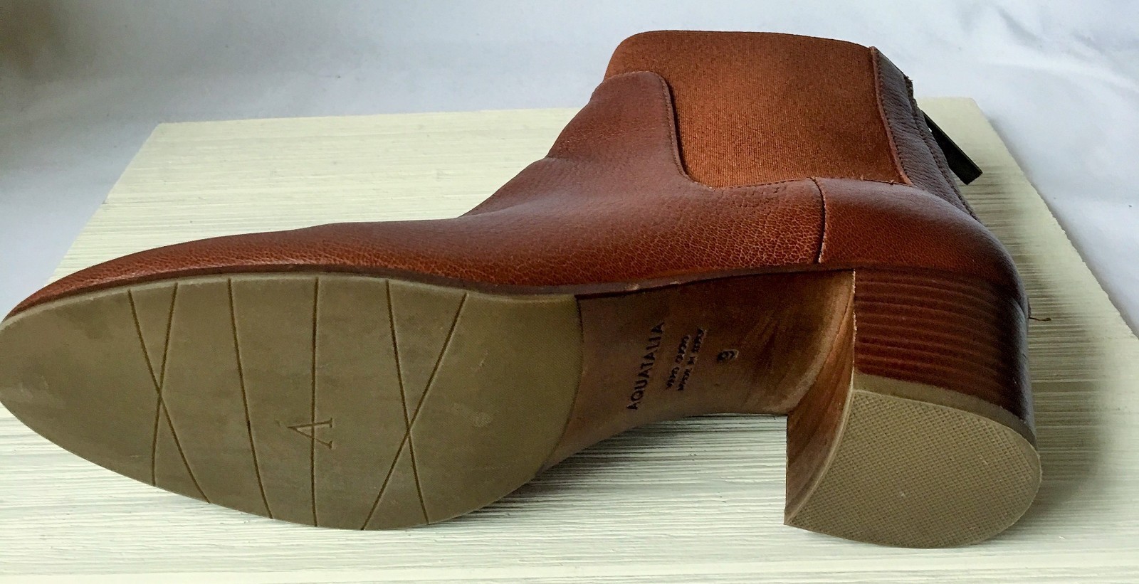 Aquatalia Aquatalia Aquatalia Davina Waterproof Chelsea Ankle Boots Brown Leather size 9 retail 495 7086a4 Aquatalia Aquatalia Aquatalia Davina Waterproof Chelsea Ankle Boots Brown Leather size 9 retail 495 7086a4