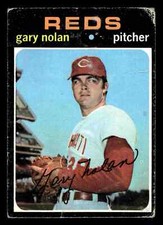 1971 Topps #75 Gary Nolan - Cincinnati Reds (Low Grade)