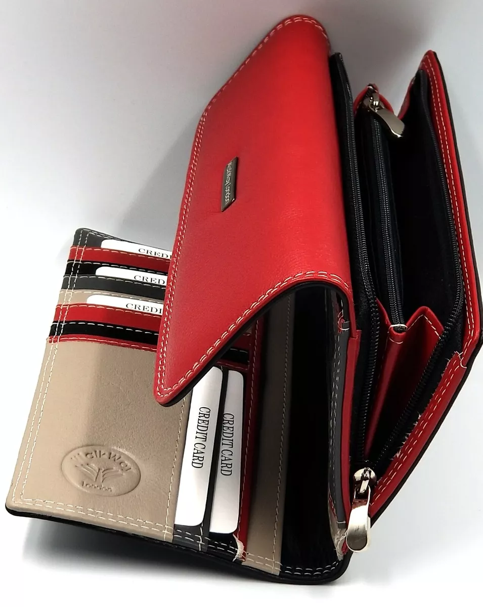 New Luxury Soft geniune Leather Women Hasp Wallet Fashion Tri-Folds Clutch  For Girls Coin Purse