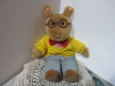 Eden 1996 Arthur Read PBS Show Plush with Glasses 17 inches tall