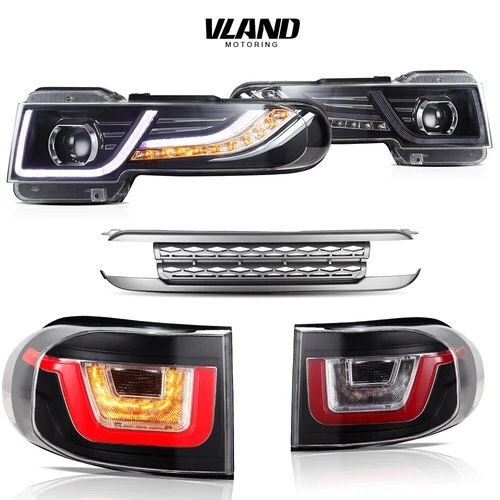 Juego de 2 faros y luces traseras LED VLAND para Toyota FJ Cruiser 2007-2015 con rejilla - Imagen 24 de 25