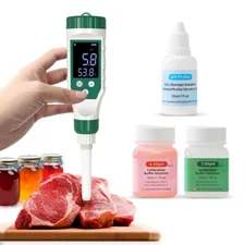 Smart Food PH Meter Monitor Tester Meat Fruit Sourdough Bread Canning Water