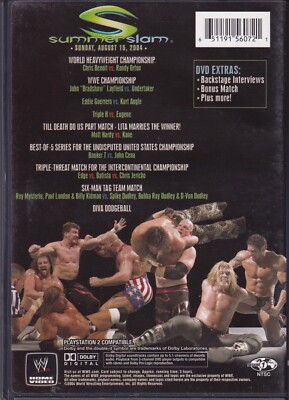 WWE Summer Slam Wrestling DVD 2004 The Undertaker Chris Benoit