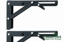 2 x Folding Brackets, Fold Down Table Extension for Camper,  Folding Shelf