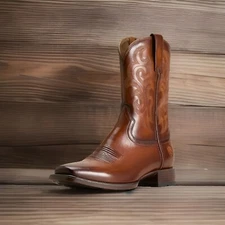 Ariat Men's Bodie Western Boot BITTER BROWN Narrow Square Toe 61149