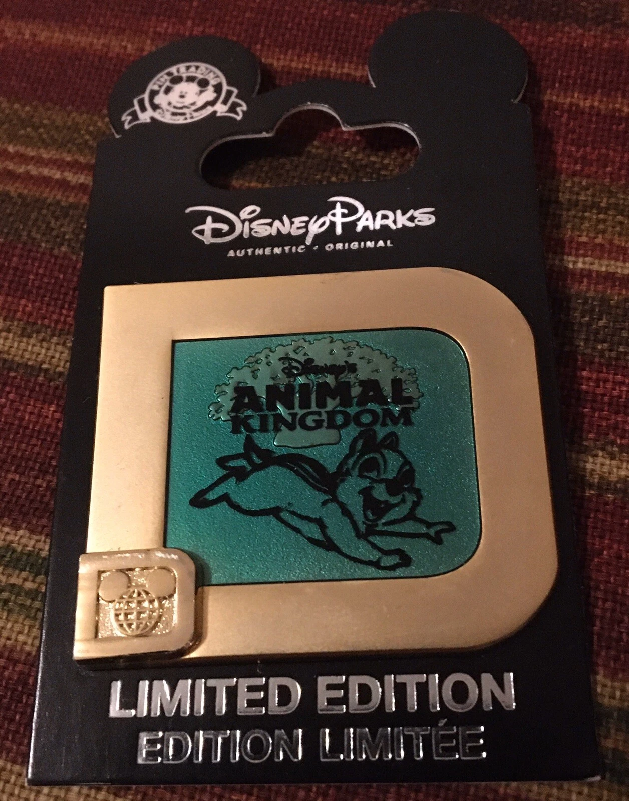 Disney Cast Exclusive Animal Kingdom “D” Pin LE500 Chip