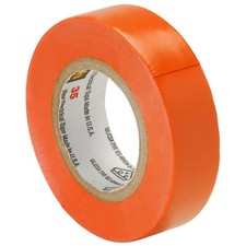 3M 35 Scotch Vinyl Electrical Color Coding Tape, 1/2 in x 20 ft, Orange