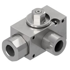 GEMELS VALVOLA A SFERA PER ALTA PRESSIONE 350/500 BAR 3 VIE ACCIAIO AL CARBONIO