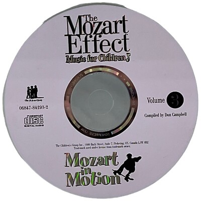 The Mozart Effect Vol 3 Mozart In Motion CD 1997 The Children's Group DISC ONLY