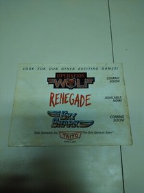 Bubble Bobble NES Nintendo Original Instruction Manual Booklet Only