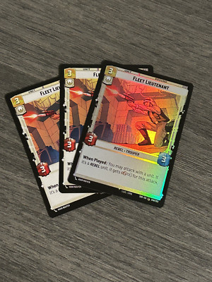 X3 Fleet Lieutenant 240 Star Wars Unlimited Spark Of Rebellion Playset x1 Foil