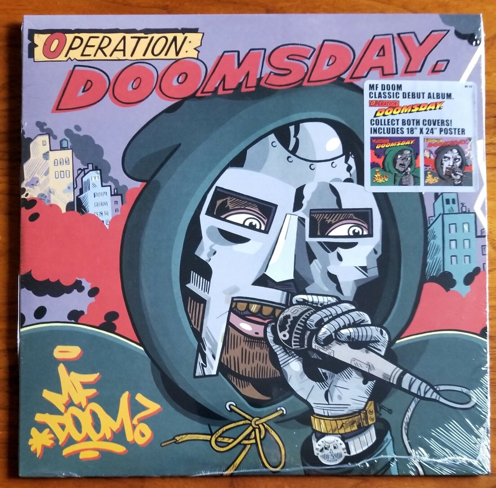 MF DOOM - OPERATION DOOMSDAY Vinyl Metalface Cover w/POSTER SEALED! OUT OF  PRINT