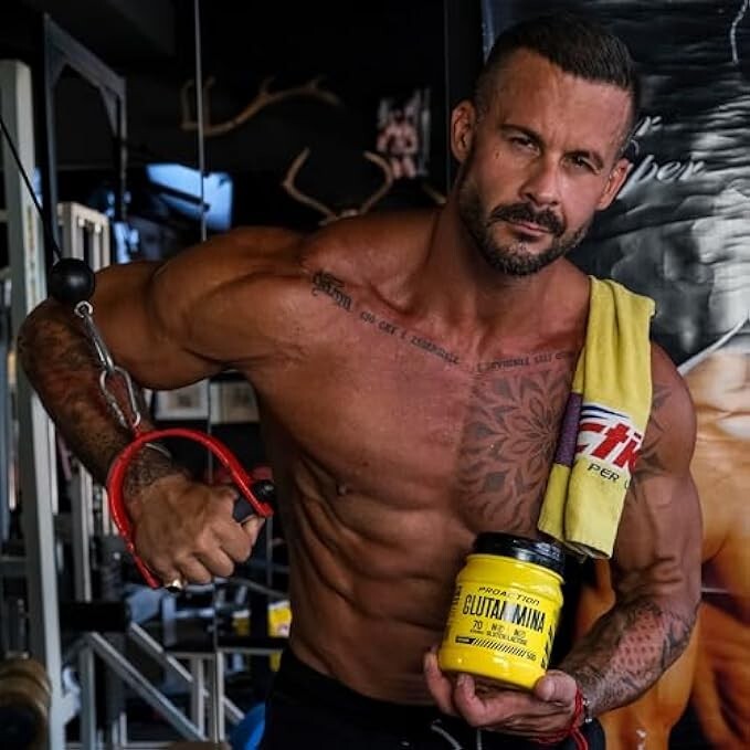 Integratore L-Glutammina ProAction Post-Workout per Massa e Potenza 500g - 4