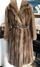 Fendi Sable Zibellino Russo Sobol Vintage Cappotto Pelliccia Fur Coat Tg.s Italy