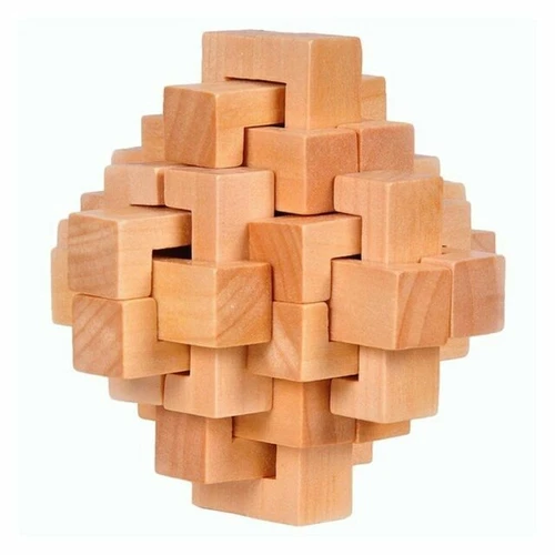 Wooden Cube Brain Teasers Teaser Puzzles
