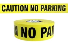 ATERET Caution No Parking Tape,  3 inch x 1000 feet, Hazard Safety Tape