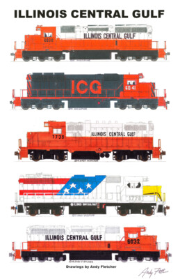 Illinois Central Gulf Locomotives 11