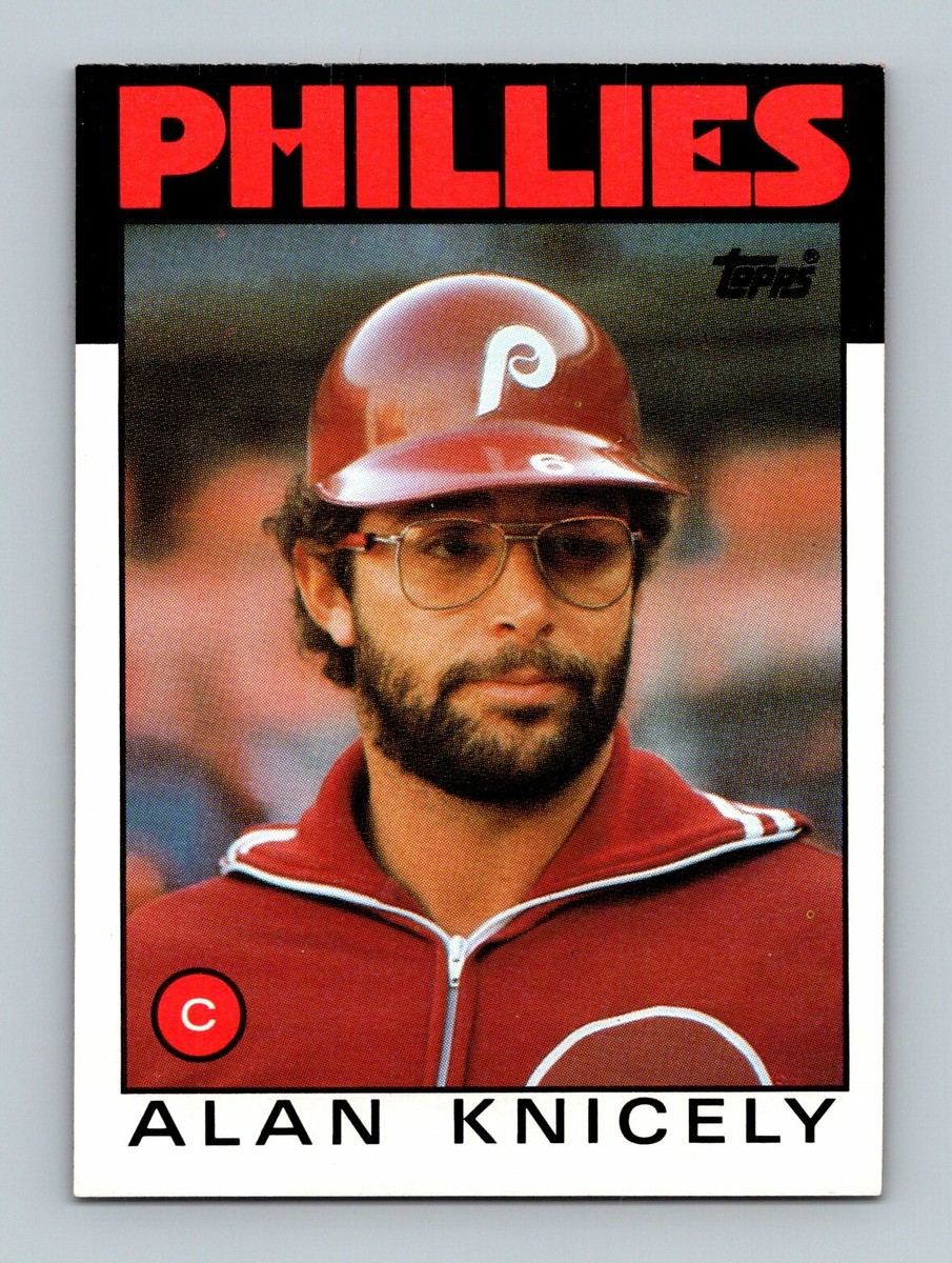 1986 Topps Baseball Card #418 Alan Knicely Philadelphia Phillies