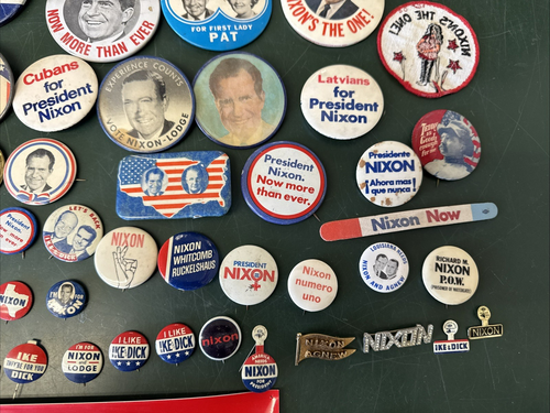 Large Lot RICHARD NIXON Ribbon PRESIDENT campaign pin pinback button political - Picture 10 of 24