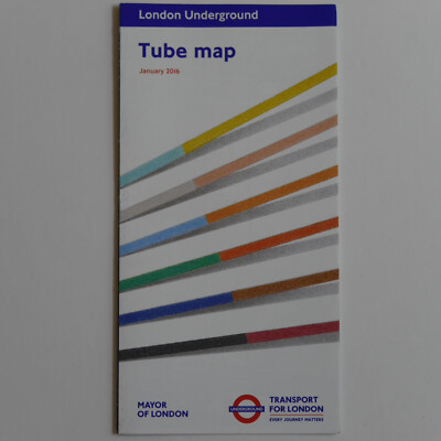 London Underground TfL Pocket Röhrenkarte Januar 2016 Tomma Abts ohne Titel