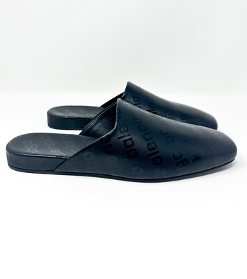 Balenciaga Cosy Nappa Monogram Leather Mules Black 39  $695