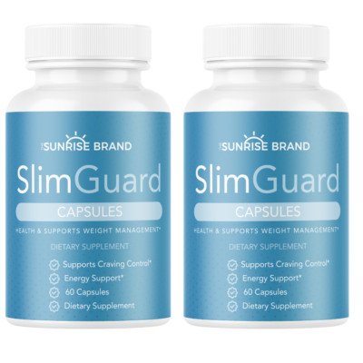 Slim Guard Health & Supports Weight Management 2 Bottles 120 Capsules